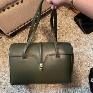 strathberry Olive green C work bag